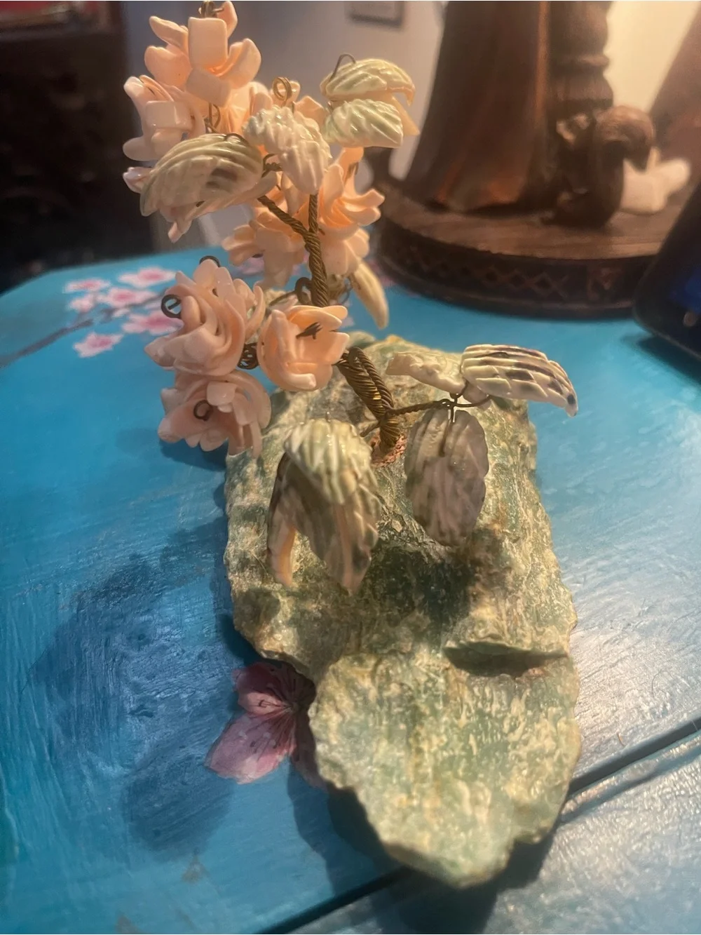 Peach Blossom shell Sculpture - Unbranded